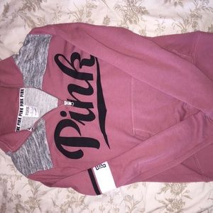 victoria’s secret pink quarter zip up
